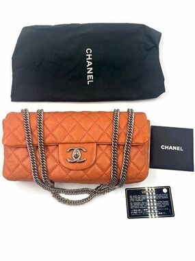 CHANEL Salmon Pink Quilted Calfskin Flap Bag SHW